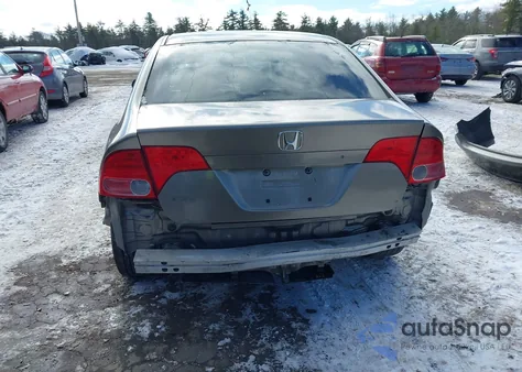 2008 Honda Civic Lx z USA, uszkodzony, nr VIN 2HGFA16598H341356